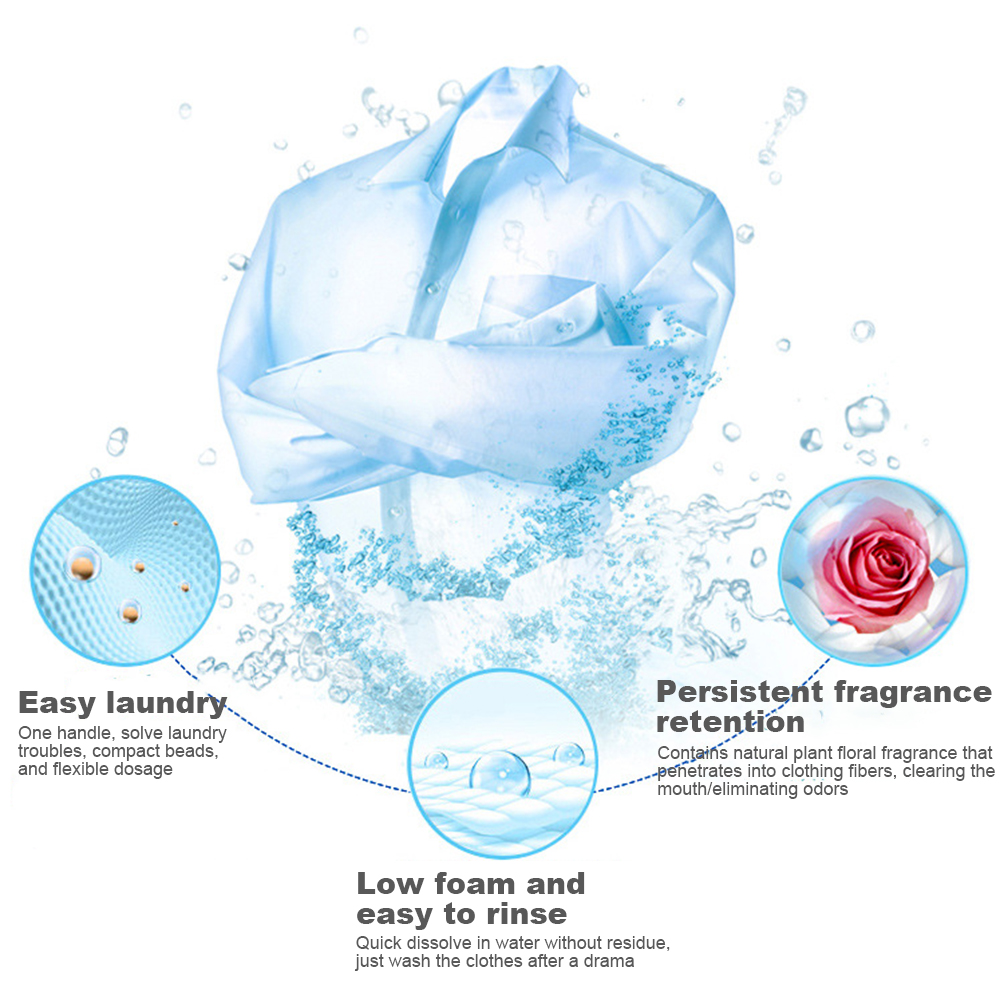 Scent Booster Bead - 100 Cápsulas de Detergente Líquido, Perlas