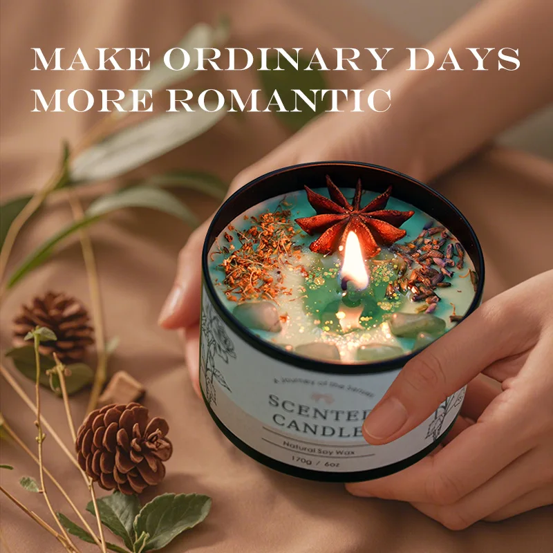 Home Fragrance Candles - Vela de aromaterapia de cristal creativa