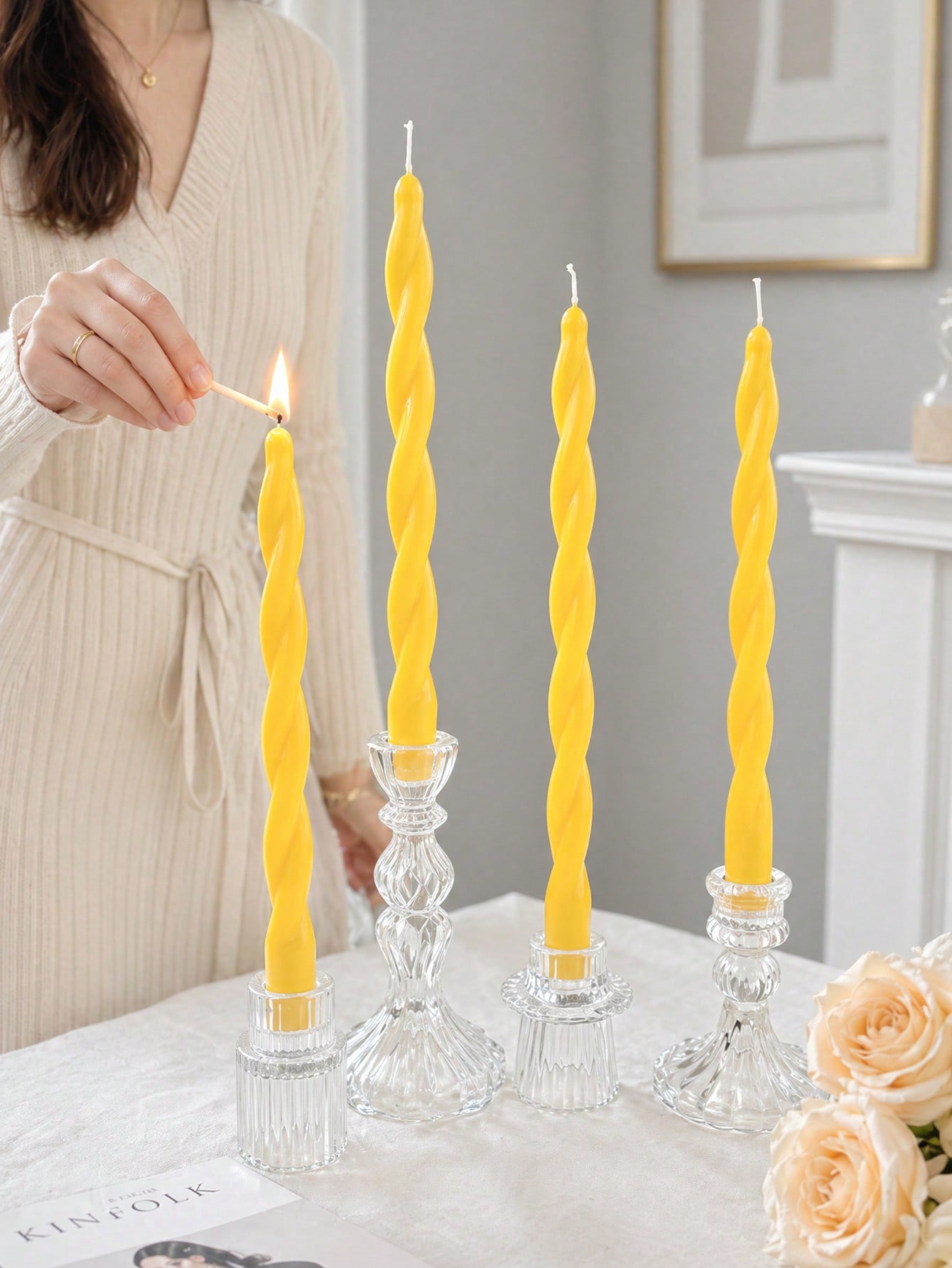 Home Fragrance Candles - Juego de 4 Velas Aromáticas Nuevas