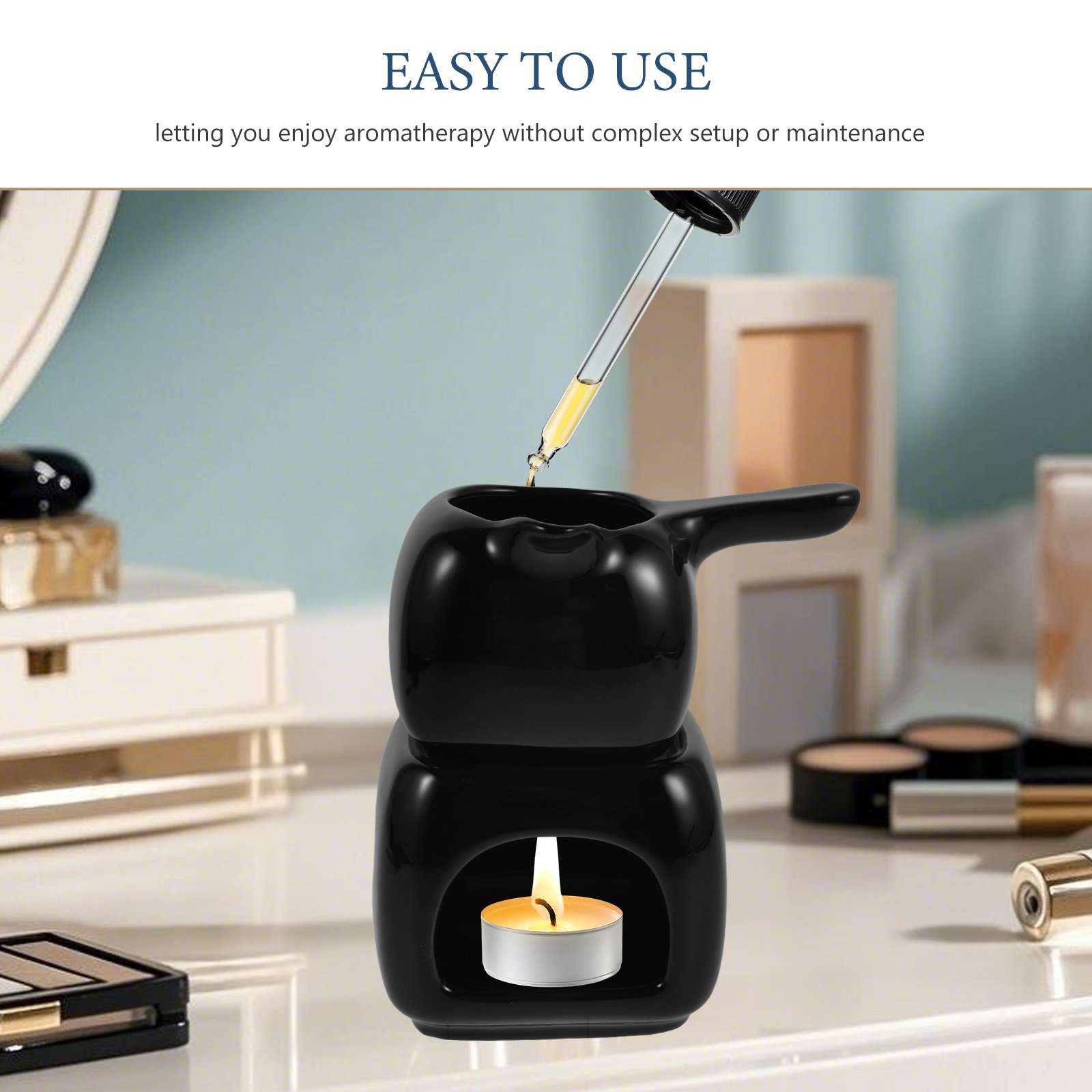 Quemador de cera aromática de  - Home Fragrance Oil Burner reseña y precio