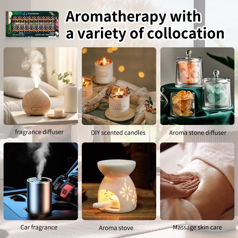 Juego de 20 Aceites Esenciales - Home Fragrance Jasmine Diffuser reseña y precio