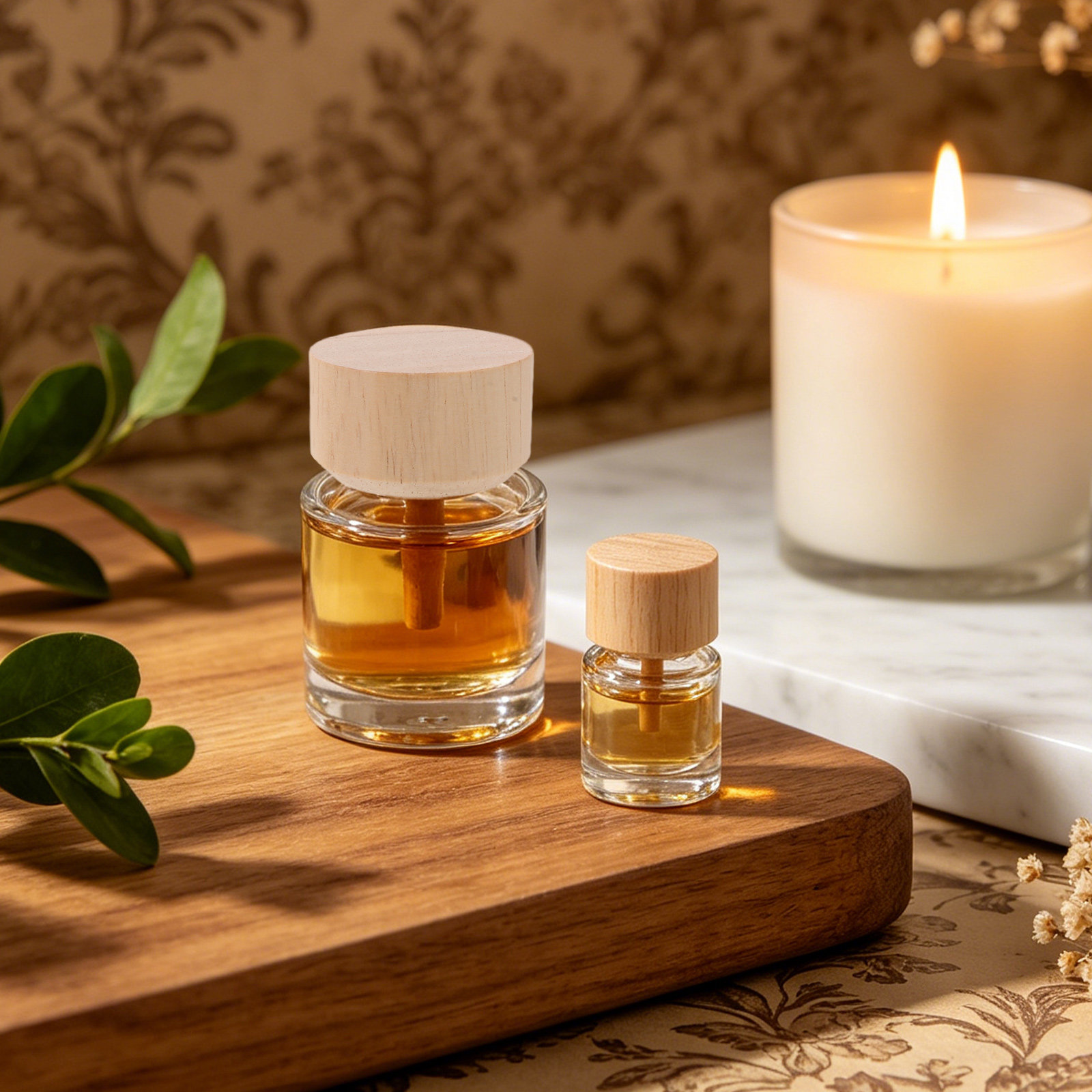 2 Botellas de Vidrio Transpare - Home Fragrance Essential Oils reseña y precio